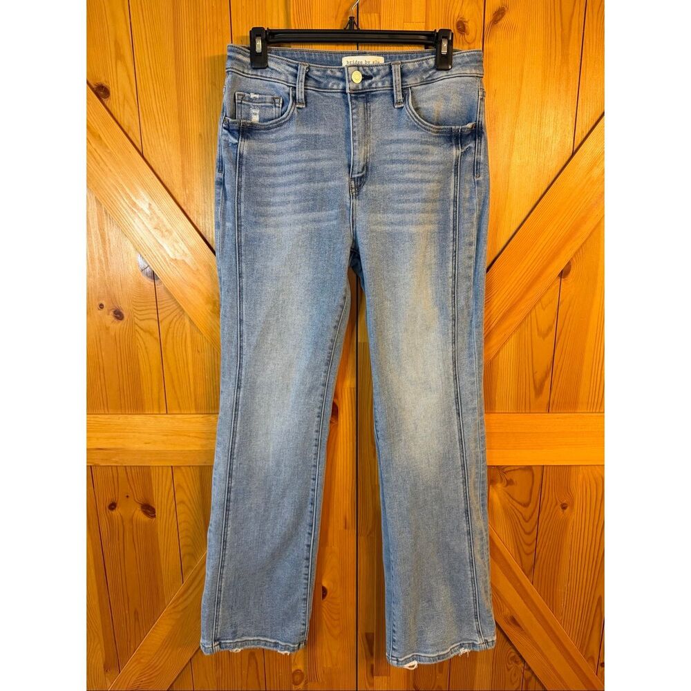 Bridge By Gly Jeans Womens 10P medium Wash distressed stretchy (7709)